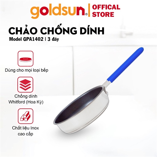 Chảo Inox Goldsun phi 28cm GPA1402-28IH