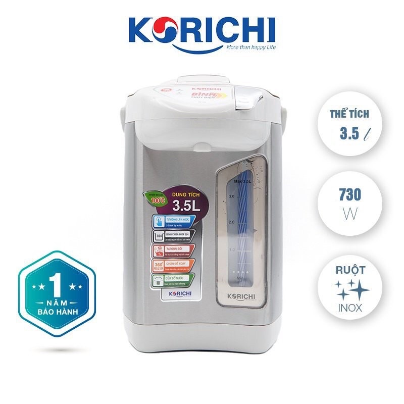 Bình thủy 3,5 lít Korichi KRC5235