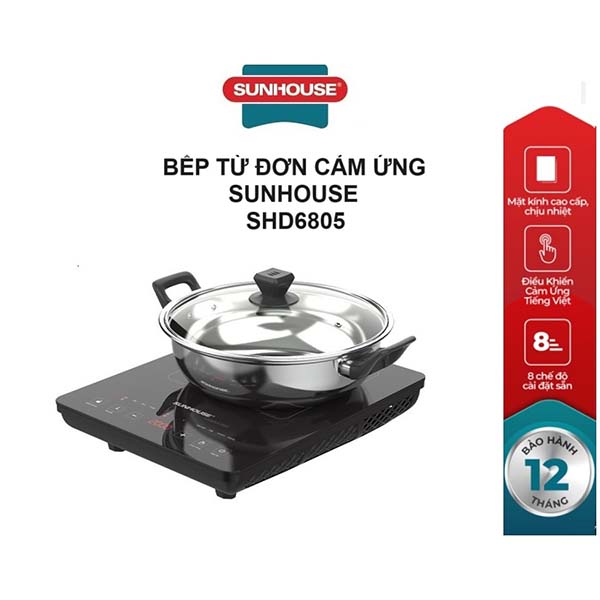 Bếp từ đơn cảm ứng Sunhouse SHD6805