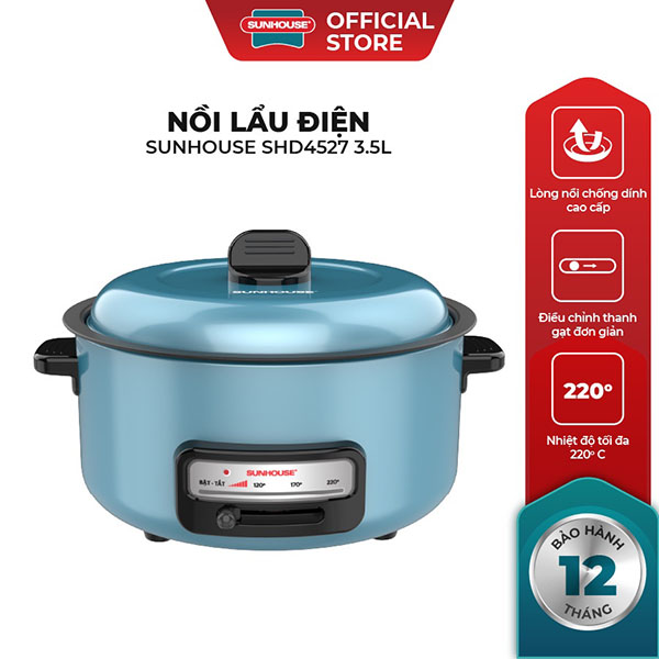 Nồi lẩu điện đa năng Sunhouse 3,5L SHD4527