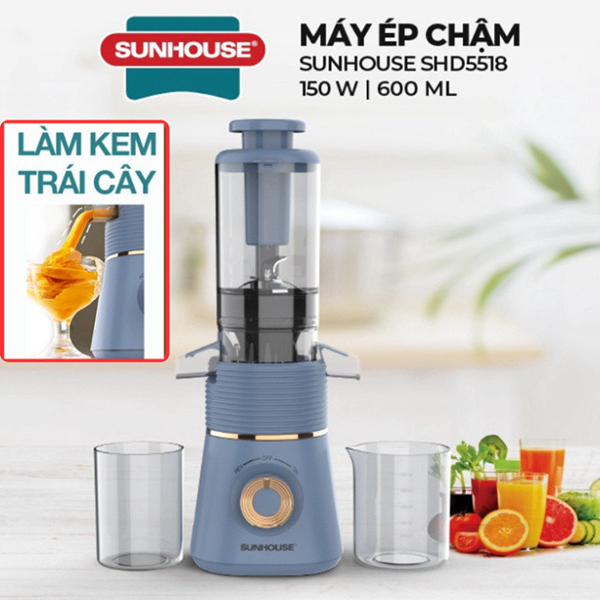 Máy ép chậm Sunhouse SHD5518 (có làm kem)