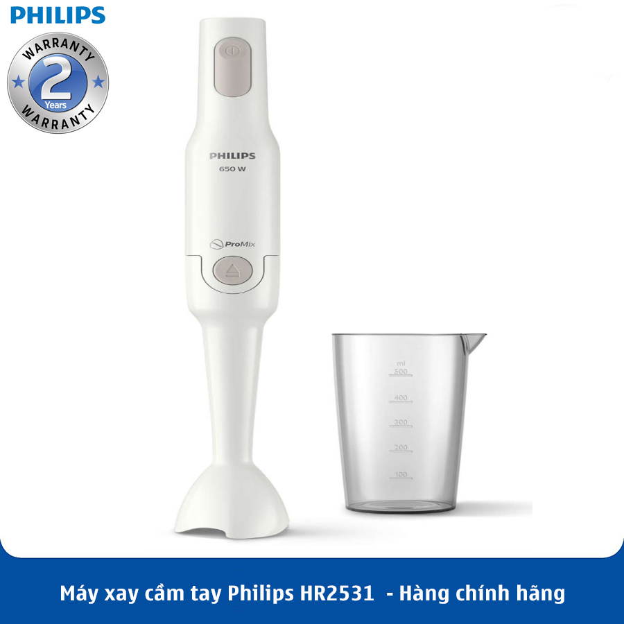 Máy xay cầm tay Philips công suất 650W, chính hãng HR2531