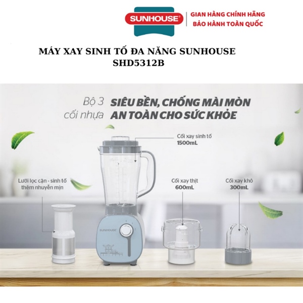 Máy xay sinh tố Sunhouse SHD5312B