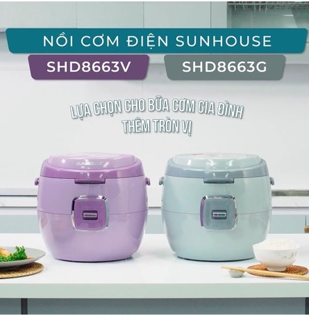 Nồi cơm điện 1.8L Sunhouse SHD8663