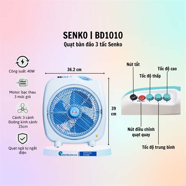 Quạt bàn Senko B3 SKBD1010